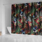 Australia Kangaroo Paw And Splendid Fairy-wren Shower Curtain Sameless Style