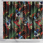 Australia Kangaroo Paw And Splendid Fairy-wren Shower Curtain Sameless Style