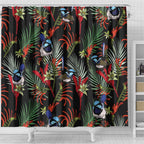 Australia Kangaroo Paw And Splendid Fairy-wren Shower Curtain Sameless Style