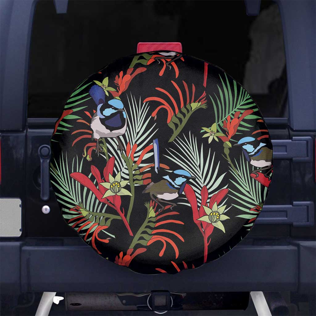 Australia Kangaroo Paw And Splendid Fairy-wren Spare Tire Cover Sameless Style