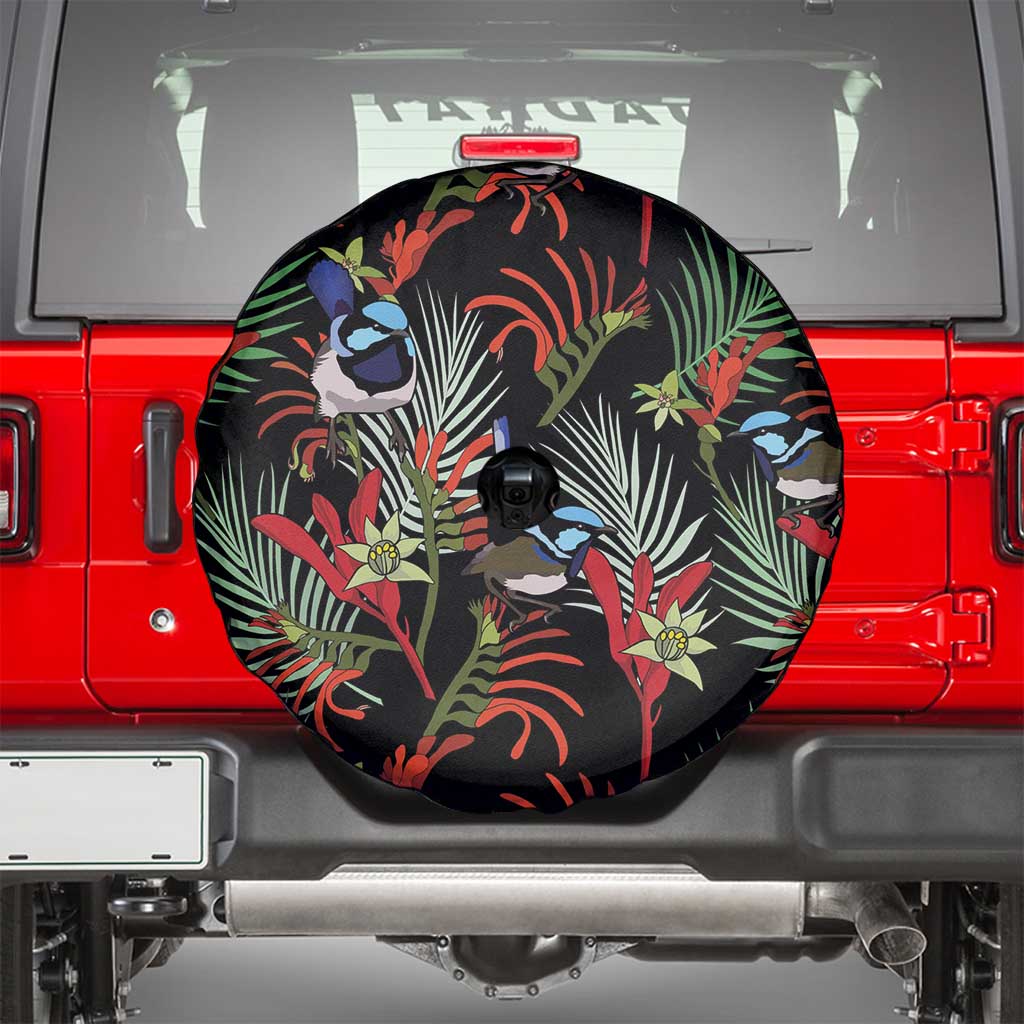 Australia Kangaroo Paw And Splendid Fairy-wren Spare Tire Cover Sameless Style