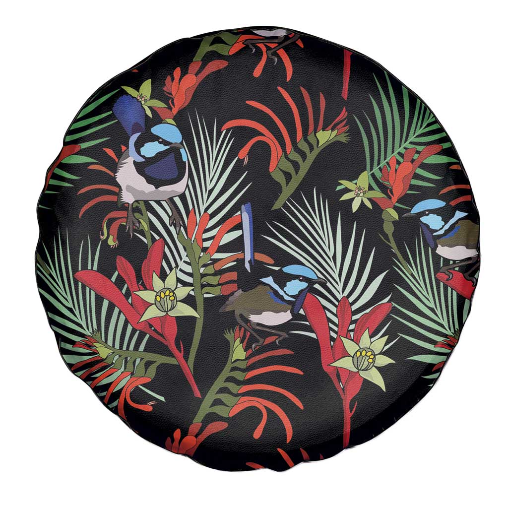 Australia Kangaroo Paw And Splendid Fairy-wren Spare Tire Cover Sameless Style
