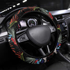 Australia Kangaroo Paw And Splendid Fairy-wren Steering Wheel Cover Sameless Style
