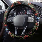 Australia Kangaroo Paw And Splendid Fairy-wren Steering Wheel Cover Sameless Style