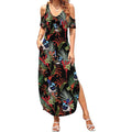 Australia Kangaroo Paw And Splendid Fairy-wren Summer Maxi Dress Sameless Style