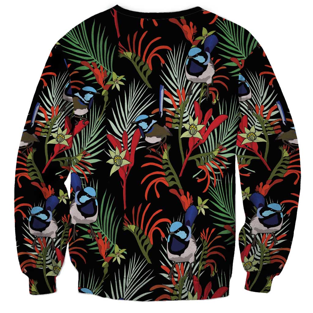 Australia Kangaroo Paw And Splendid Fairy-wren Sweatshirt Sameless Style