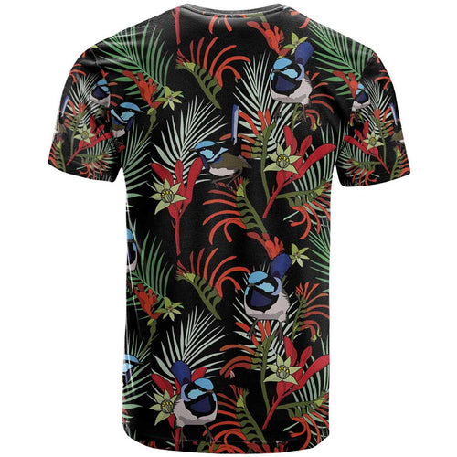Australia Kangaroo Paw And Splendid Fairy-wren T Shirt Sameless Style