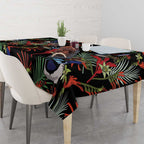 Australia Kangaroo Paw And Splendid Fairy-wren Tablecloth Sameless Style