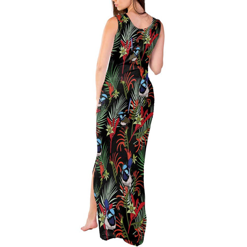 Australia Kangaroo Paw And Splendid Fairy-wren Tank Maxi Dress Sameless Style