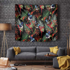 Australia Kangaroo Paw And Splendid Fairy-wren Tapestry Sameless Style