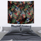 Australia Kangaroo Paw And Splendid Fairy-wren Tapestry Sameless Style