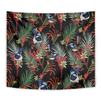 Australia Kangaroo Paw And Splendid Fairy-wren Tapestry Sameless Style