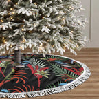Australia Kangaroo Paw And Splendid Fairy-wren Tree Skirt Sameless Style
