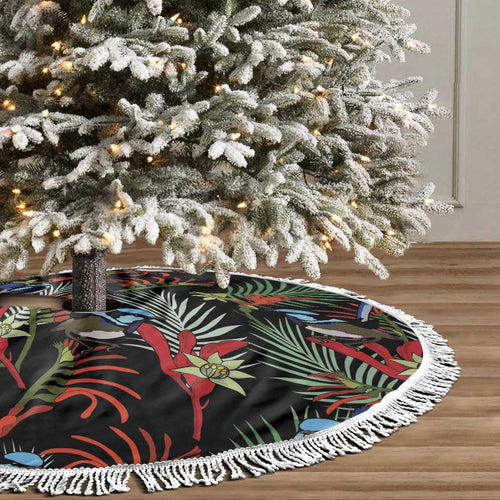 Australia Kangaroo Paw And Splendid Fairy-wren Tree Skirt Sameless Style