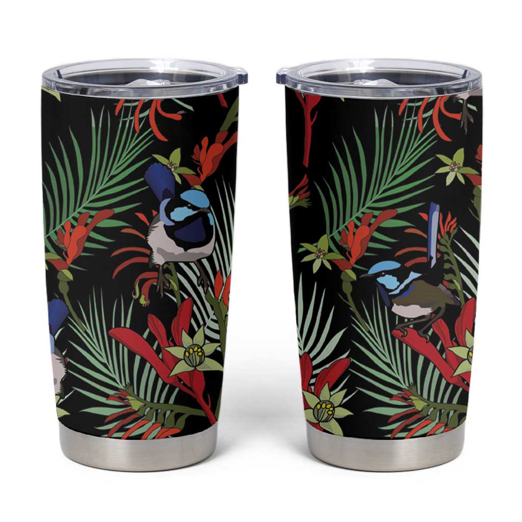 Australia Kangaroo Paw And Splendid Fairy-wren Tumbler Cup Sameless Style