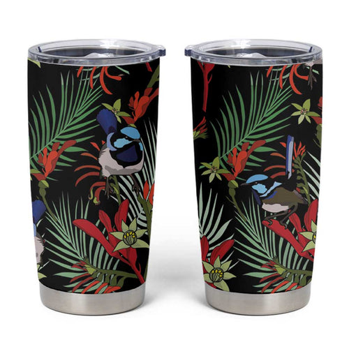 Australia Kangaroo Paw And Splendid Fairy-wren Tumbler Cup Sameless Style