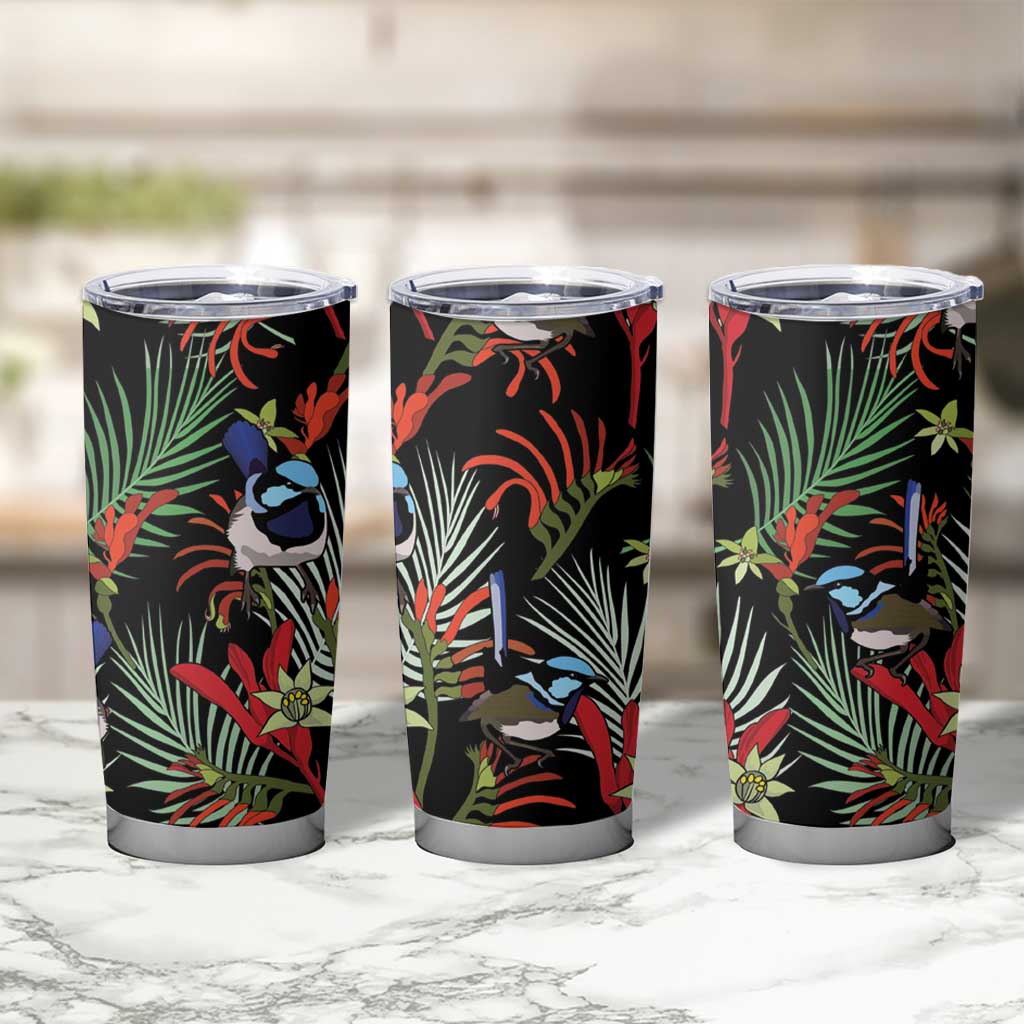 Australia Kangaroo Paw And Splendid Fairy-wren Tumbler Cup Sameless Style