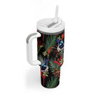 Australia Kangaroo Paw And Splendid Fairy-wren Tumbler With Handle Sameless Style