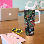 Australia Kangaroo Paw And Splendid Fairy-wren Tumbler With Handle Sameless Style