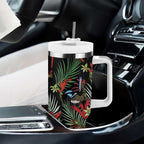 Australia Kangaroo Paw And Splendid Fairy-wren Tumbler With Handle Sameless Style