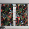 Australia Kangaroo Paw And Splendid Fairy-wren Window Curtain Sameless Style