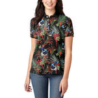 Australia Kangaroo Paw And Splendid Fairy-wren Women Polo Shirt Sameless Style