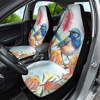 Splendid Fairy-wren Australia Car Seat Cover Aussie National Flowers - Watercolor Style