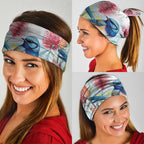 Splendid Fairy-wren Australia Neck Gaiter Aussie National Flowers - Watercolor Style - Aussie Hoodie