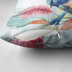 Splendid Fairy-wren Australia Pillow Cover Aussie National Flowers - Watercolor Style - Aussie Hoodie