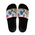Splendid Fairy-wren Australia Slide Sandals Aussie National Flowers - Watercolor Style - Aussie Hoodie