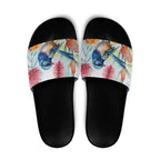 Splendid Fairy-wren Australia Slide Sandals Aussie National Flowers - Watercolor Style - Aussie Hoodie