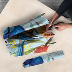 Splendid Fairy-wren Australia Umbrella Aussie National Flowers - Watercolor Style - Aussie Hoodie