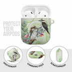 Australia Gumtree And Kookaburra AirPods Case Aboriginal Art - Watercolor Style - Aussie Hoodie