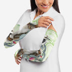 Australia Gumtree And Kookaburra Arm Sleeves Aboriginal Art - Watercolor Style - Aussie Hoodie