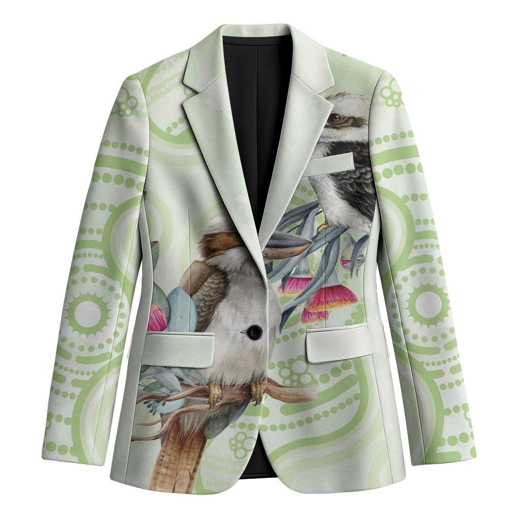 Australia Gumtree And Kookaburra Blazer Aboriginal Art - Watercolor Style - Aussie Hoodie