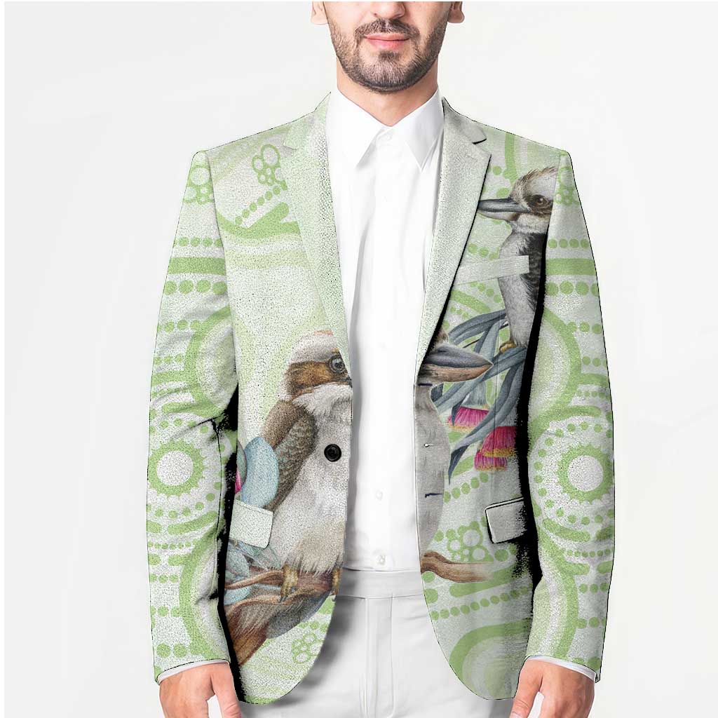 Australia Gumtree And Kookaburra Blazer Aboriginal Art - Watercolor Style - Aussie Hoodie