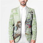 Australia Gumtree And Kookaburra Blazer Aboriginal Art - Watercolor Style - Aussie Hoodie