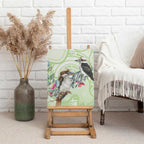 Australia Gumtree And Kookaburra Canvas Wall Art Aboriginal Art - Watercolor Style