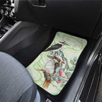 Australia Gumtree And Kookaburra Car Mats Aboriginal Art - Watercolor Style