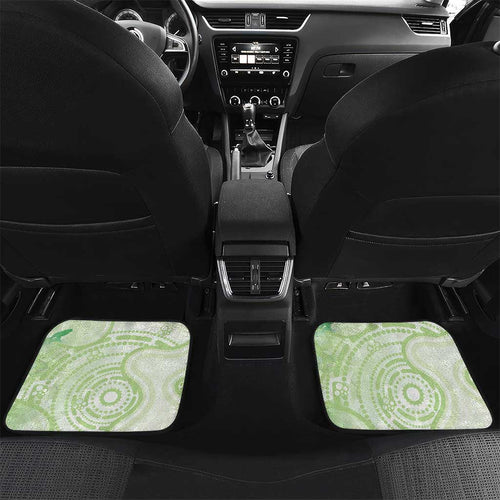 Australia Gumtree And Kookaburra Car Mats Aboriginal Art - Watercolor Style