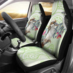Australia Gumtree And Kookaburra Car Seat Cover Aboriginal Art - Watercolor Style