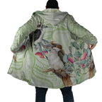 Australia Gumtree And Kookaburra Cloak Aboriginal Art - Watercolor Style - Aussie Hoodie