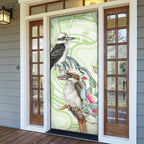 Australia Gumtree And Kookaburra Door Cover Aboriginal Art - Watercolor Style - Aussie Hoodie