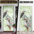 Australia Gumtree And Kookaburra Door Cover Aboriginal Art - Watercolor Style - Aussie Hoodie