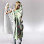 Australia Gumtree And Kookaburra Hooded Blanket Aboriginal Art - Watercolor Style