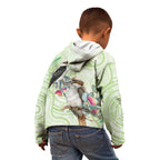 Australia Gumtree And Kookaburra Kid Hoodie Aboriginal Art - Watercolor Style