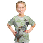 Australia Gumtree And Kookaburra Kid T Shirt Aboriginal Art - Watercolor Style