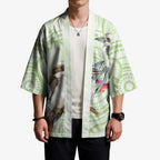 Australia Gumtree And Kookaburra Kimono Aboriginal Art - Watercolor Style - Aussie Hoodie