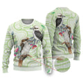 Australia Gumtree And Kookaburra Ugly Christmas Sweater Aboriginal Art - Watercolor Style