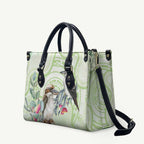 Australia Gumtree And Kookaburra Leather Bag Aboriginal Art - Watercolor Style - Aussie Hoodie
